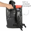 Discount Fischer Bikes Gepäckträgertasche wasserdicht schwarz-rot