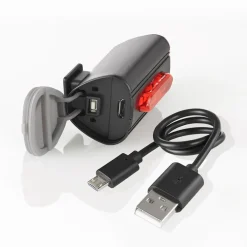 Clearance Fischer Bikes LED-Akku-Beleuchtungs-Set 3-teilig