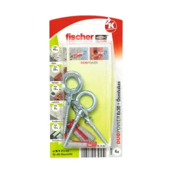 Outlet Fischer Dübel DuoPower x 30 mm mit Ösenhaken 4 Stück