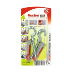Online Fischer Dübel DuoPower 10 x 50 mm mit Rundhaken 2 Stück