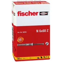 Clearance Fischer Nageldübel N 6 x 60/30 mm Senkkopf 50 Stück