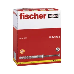 New Fischer Nageldübel 8 x 120/80 mm mit Senkkopf 50 Stück
