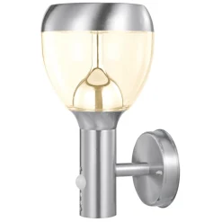 Hot Flector Garten LED-Außenwandleuchte Nina mit Bewegungsmelder silber