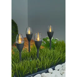 Clearance Flector Garten LED-Solarfackel Ambience 4er-Set