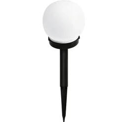 Flector Garten LED-Solar-Kugelleuchte schwarz 10 x 33 cm