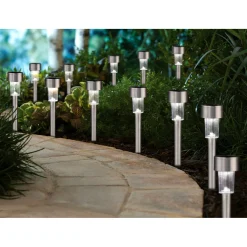 Hot Flector Garten LED-Solar-Leuchte Balkony silber