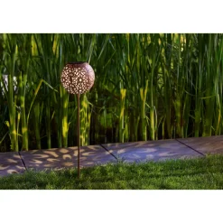 Outlet Flector Garten LED Solarspiess terracotta
