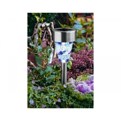 Best Flector Garten Solarleuchte Mosaikstick blau
