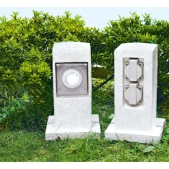 Clearance Flector Garten Steckdosen-Säule 2fach