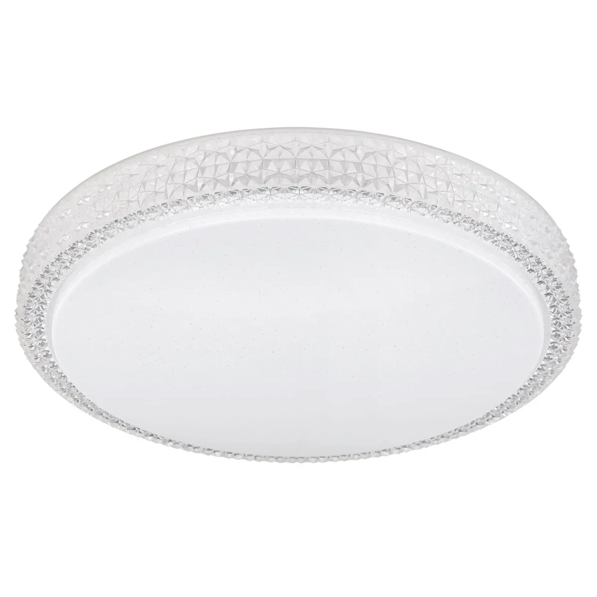 Flector LED-Deckenleuchte Clarice mit Kristallrand