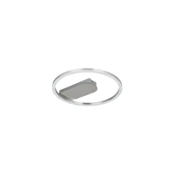 New Flector LED-Deckenleuchte Grace 13W gebuerstet/Chrome 3000K