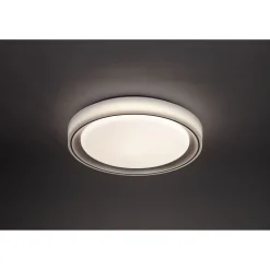 Discount Flector LED-Deckenleuchte Lunetta 24 Watt weiss/silber 3000-6500K