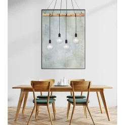 Clearance Flector Pendelleuchte Fleetwood mit Naturholz