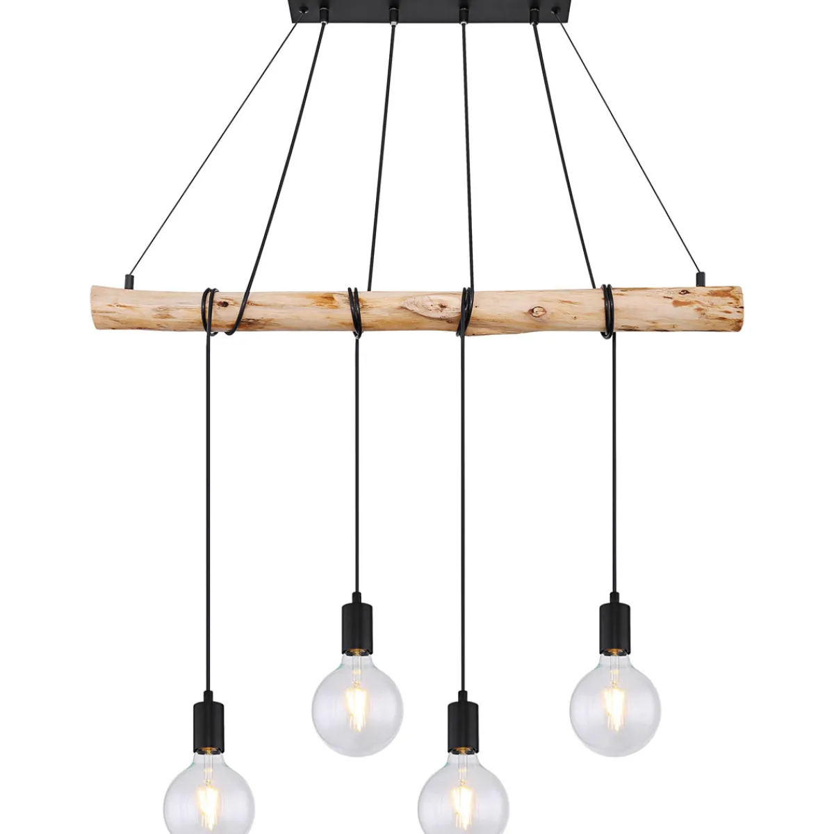 Clearance Flector Pendelleuchte Fleetwood mit Naturholz
