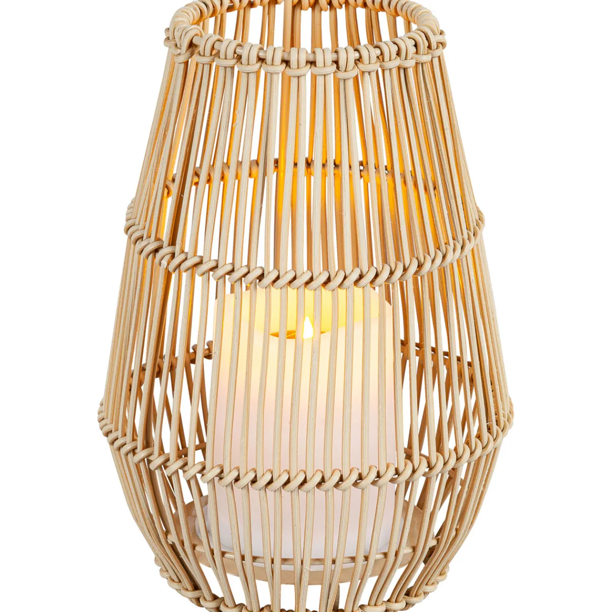 Best Flector Solarlaterne Bamboo Candlelight inkl Flackereffekt