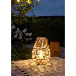Sale Flector Solar-Laterne Sumeria inkl Leuchtmittel naturfarben Jute