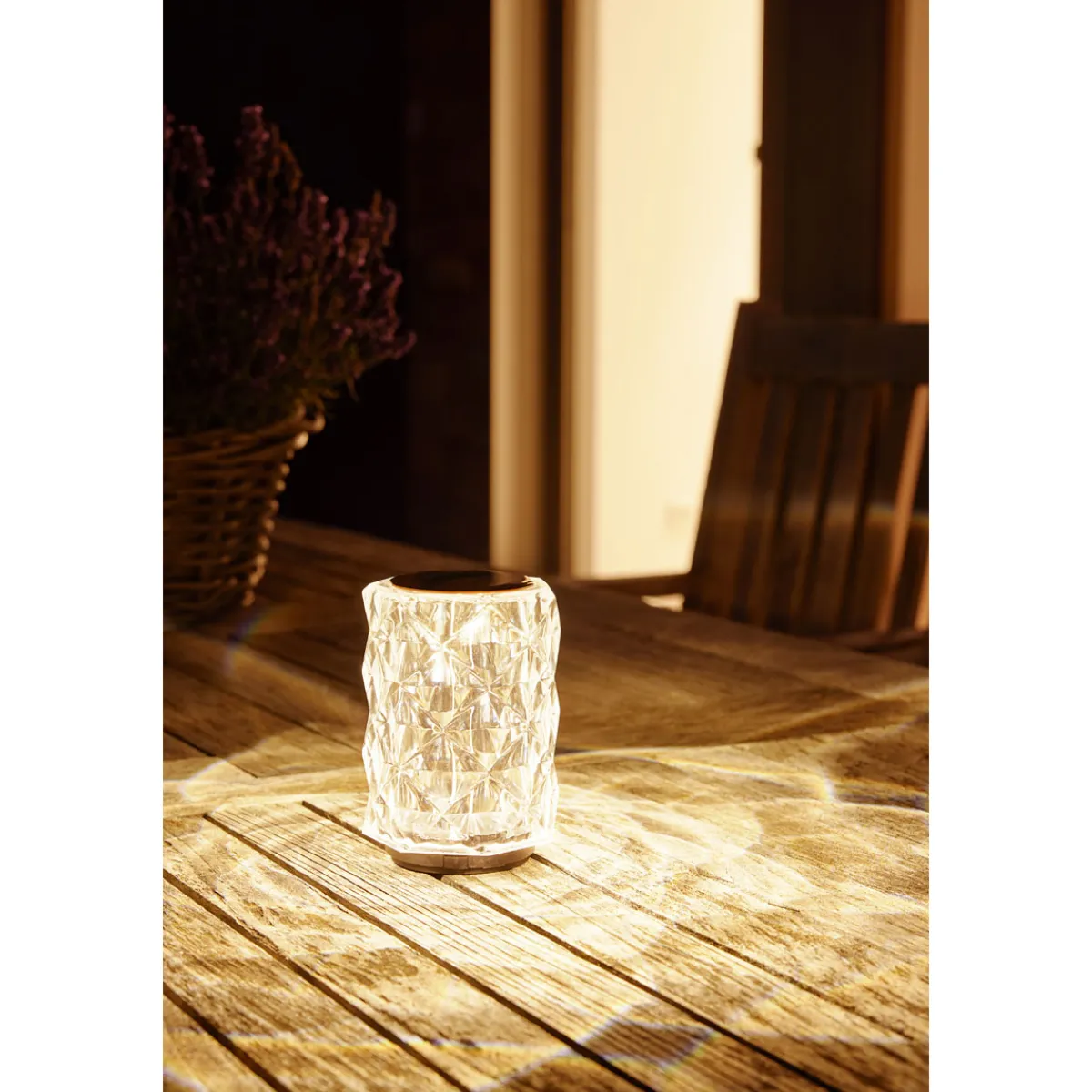 Best Flector Solar-Tischleuchte Diamond inkl Dämmerungssensor