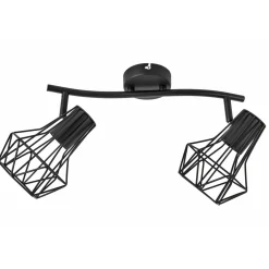Clearance Flector Spotserie Tabea 2-flg schwarz 28,5 x 18 x 18 cm