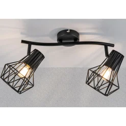 Clearance Flector Spotserie Tabea 2-flg schwarz 28,5 x 18 x 18 cm