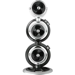 Flector Technik Standventilator Triple schwarz