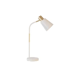 Sale Flector Tischleuchte Cleo HxD 55x12,5cm weiss-goldfuer E27 LM max. 40W