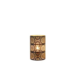 New Flector Tischleuchte Monastir schwarz/gold 40W