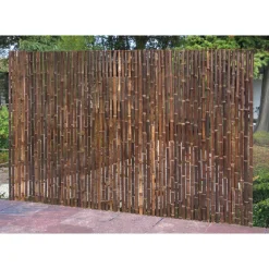 Best floraworld Sichtschutz Bambus-Matte schwarz 3x1,5 m