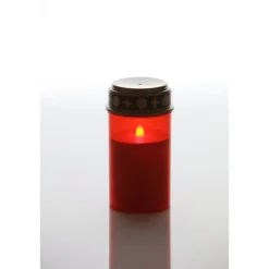 Outlet Flower Power LED Outdoor Grablampe mit Dorn SPINA RED 7 x 13 cm Kunststoff