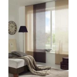 Online Gardinia Fl.-Vorh. Entry braun 60x245 cm