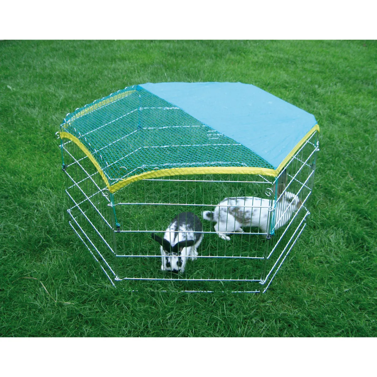 Best Kerbl Freigehege mit Abdecknetz 6-eck