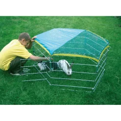 Best Kerbl Freigehege mit Abdecknetz 6-eck