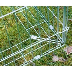 Outlet Freilaufgehege mit Ausbruchsperre 90 x 75 x 180 cm verzinkt