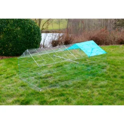 Outlet Freilaufgehege mit Ausbruchsperre 90 x 75 x 180 cm verzinkt