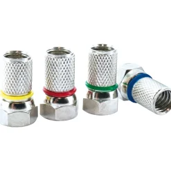 Online Schwaiger F-Stecker 7mm 4Stück Farbringe
