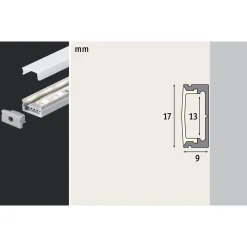 Online Paulmann Function Base Profil mit Diffusor 200 cmAlu eloxiert/Satin Alu/Kunststoff