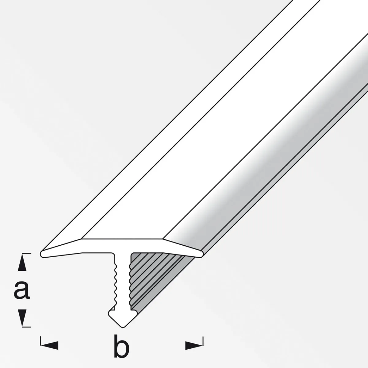 Outlet Fundamo Fugenabdeckprofil 14 mm 1m silber