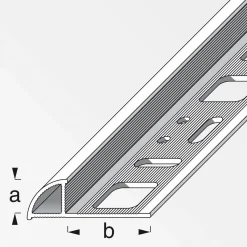 Best Fundamo Viertelkreisprofil 0 mm 2,5m PVC weiß