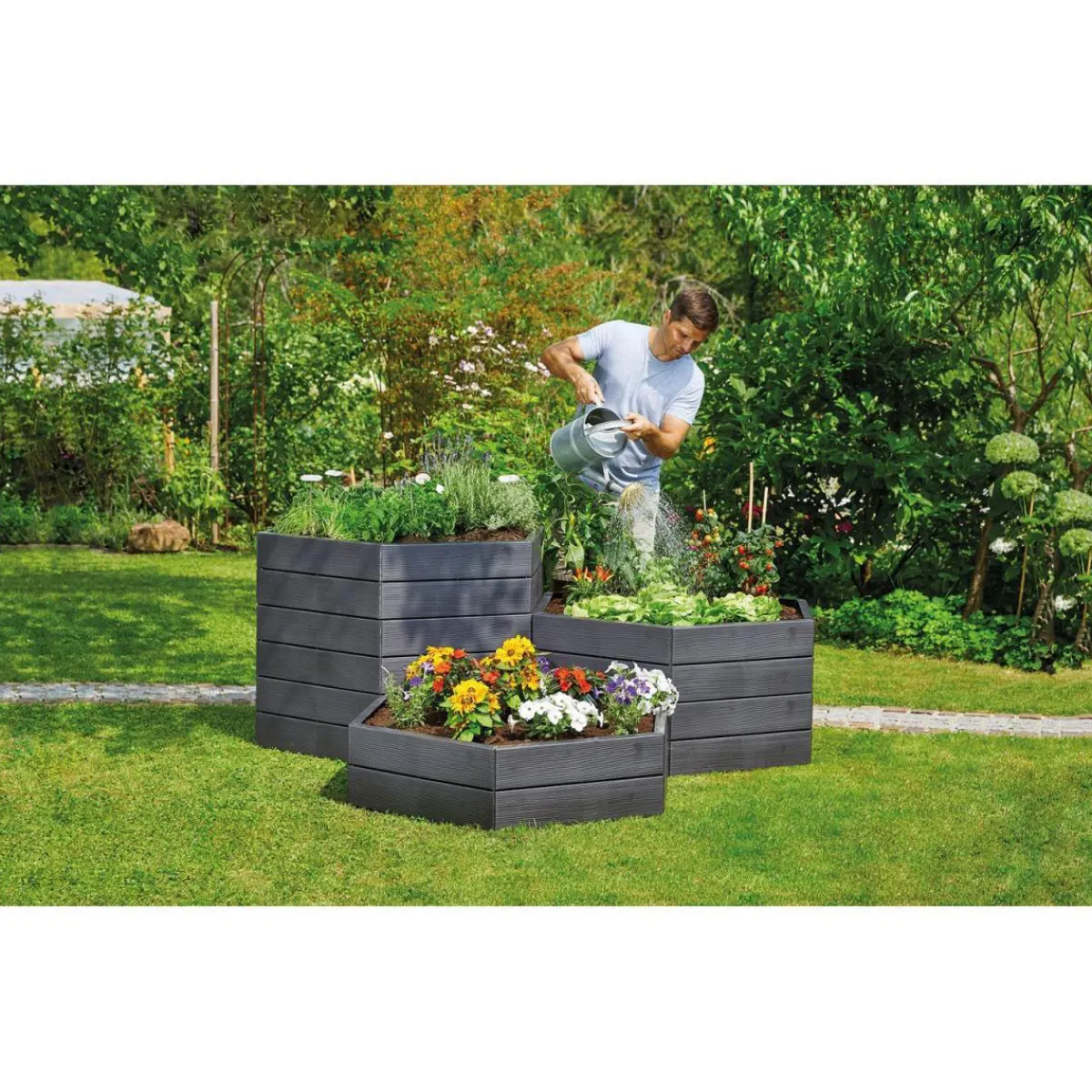 Discount Garantia Hochbeet-System Ergo 6 Paneele