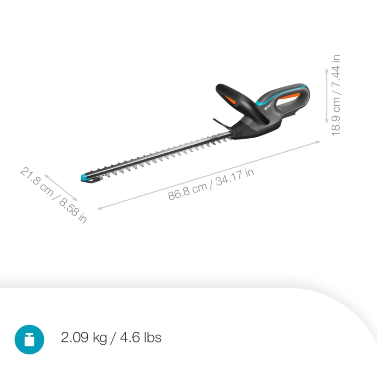 Hot Gardena Akku-Heckenschere EasyCut 45/18V P4A solo, Akku-Heckenschere
