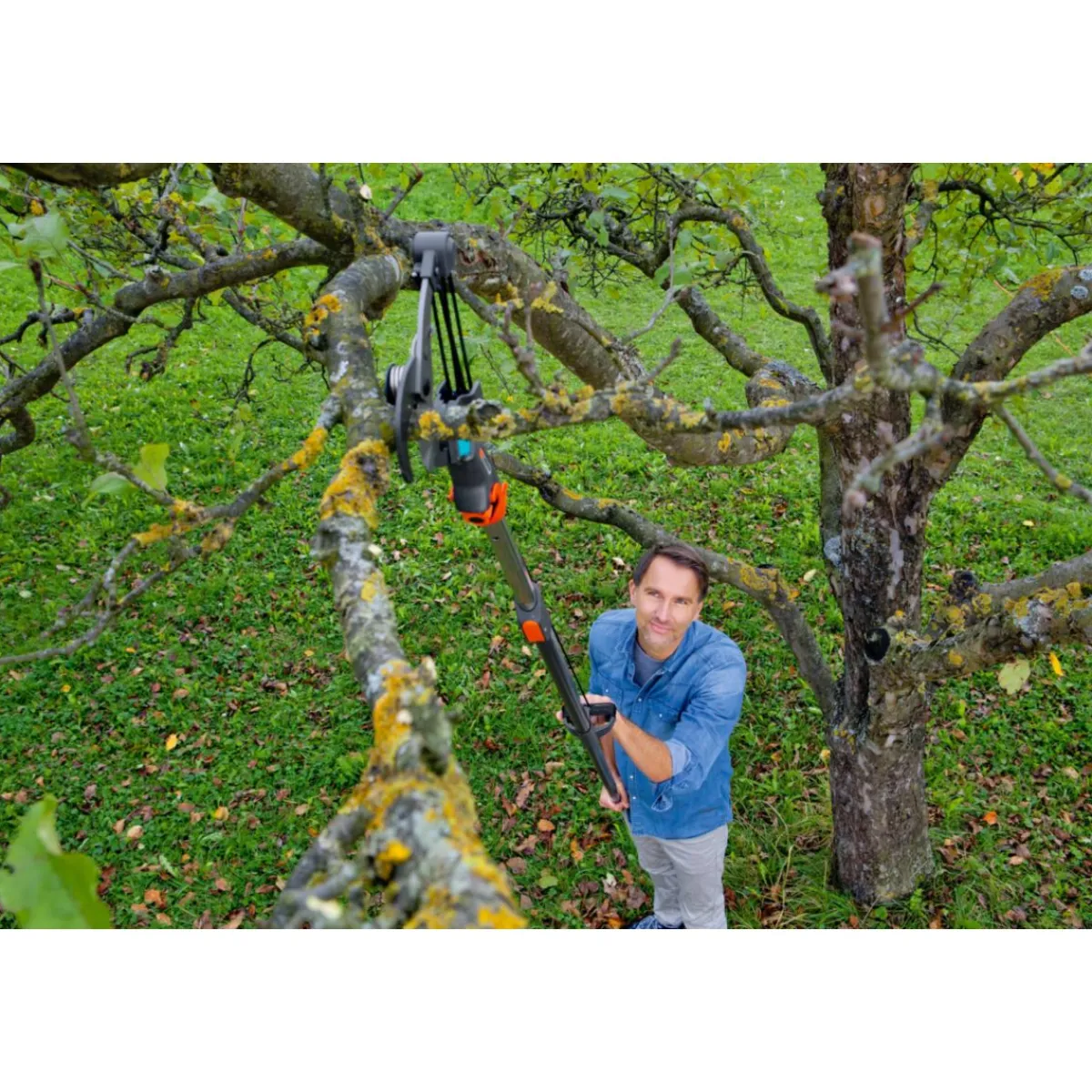 Best Gardena Baumschere Combisystem Bypass mit Stiel