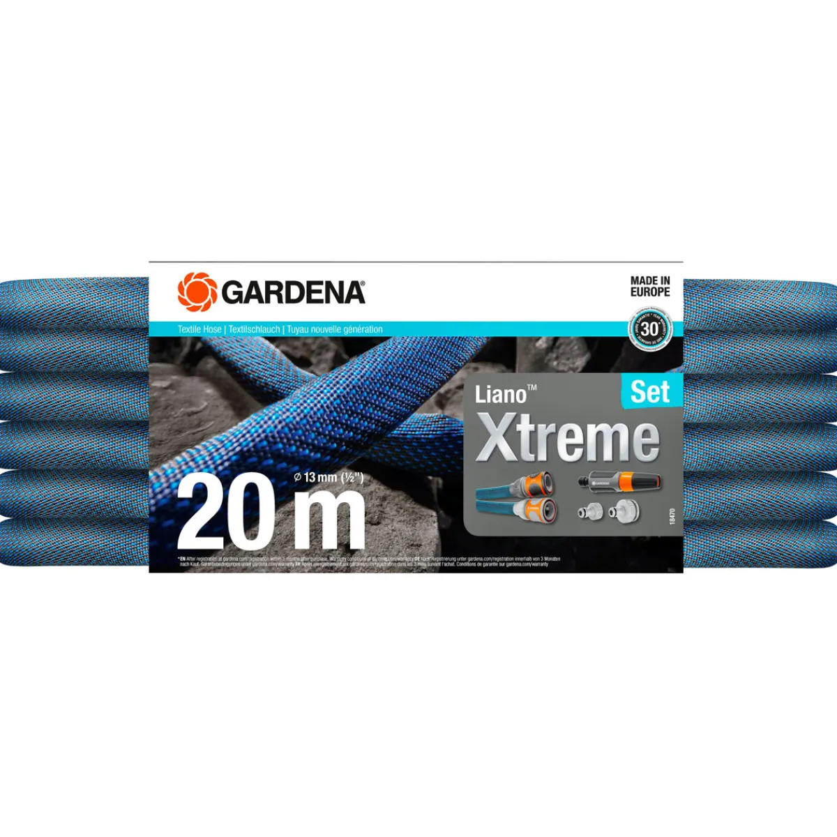 Outlet Gardena Gartenschlauch-Set Liano™ Xtreme 20m