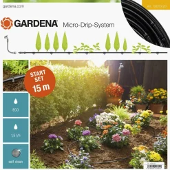 New Gardena Micro-Drip-System Starter-Set Pflanzreihe Größe S