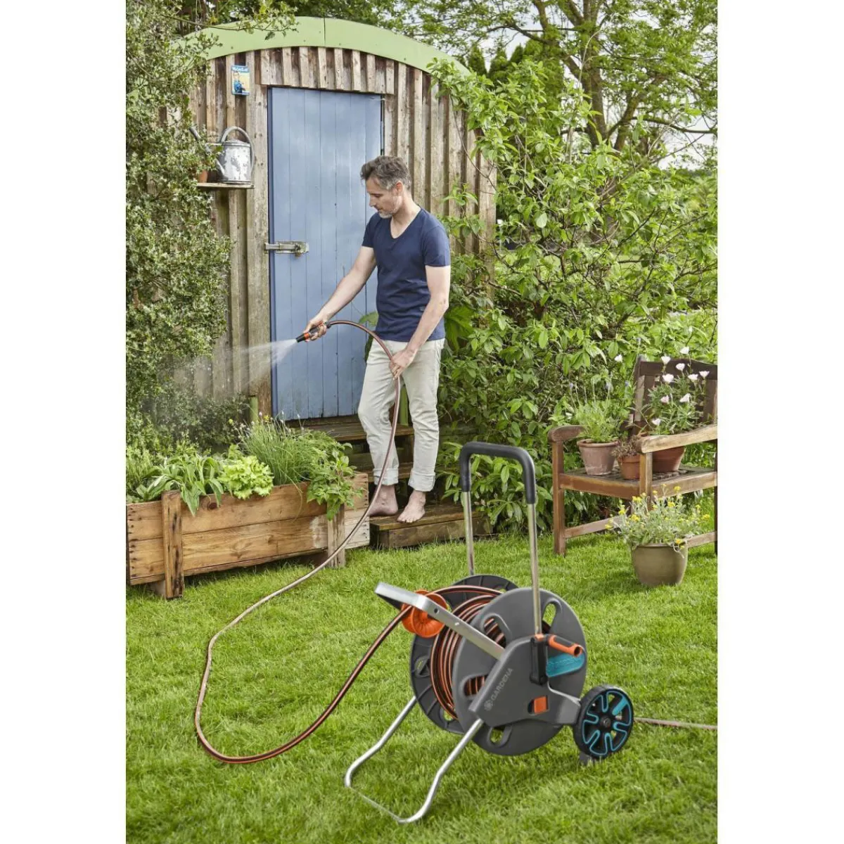 Hot Gardena Schlauchwagen AquaRoll L Easy