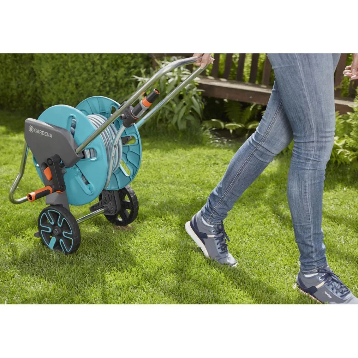 Hot Gardena Schlauchwagen-Set AquaRoll M