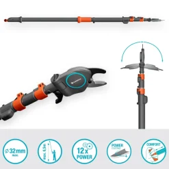New Gardena Teleskop-Baumschneider StarCut Pro L, Bypass- Schneidprinzip