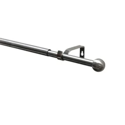 Best Gardinenstangen Set ausziehbar Durchmesser 16/19 mm 190-340 cm Edelstahl-Optik