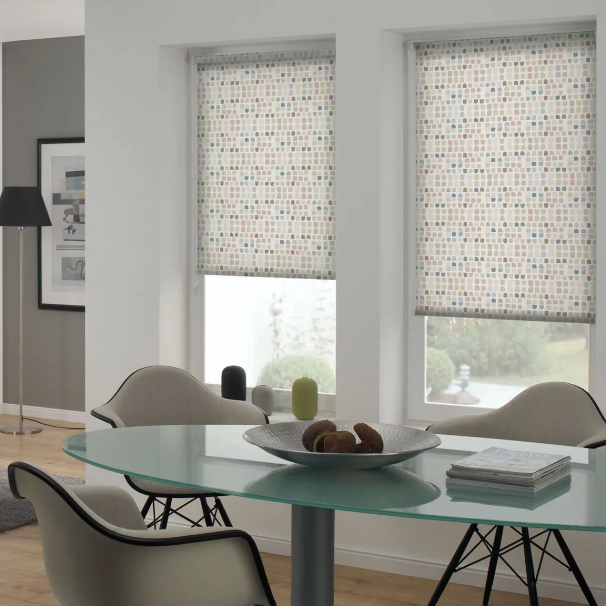 Online Gardinia Easyfix Rollo Japandi Mosaik 60x150 cm