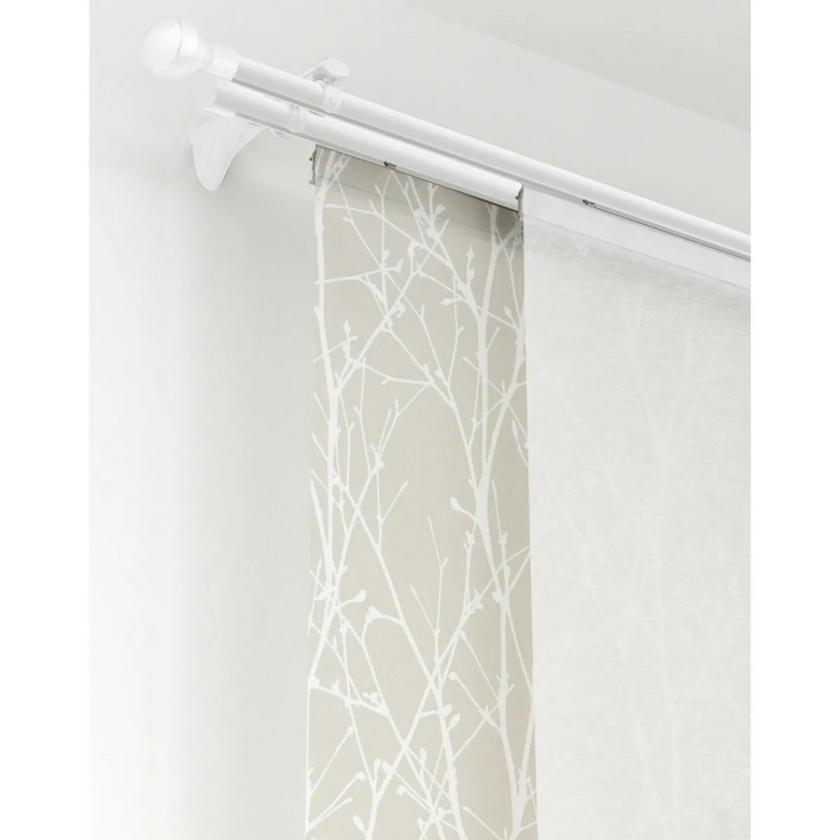 Best Gardinia Gardinenstange Chicago mit Innenlauf Durchmesser 16 mm 160 cm weiß