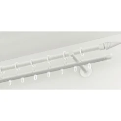 Best Gardinia Gardinenstange Chicago mit Innenlauf Durchmesser 16 mm 160 cm weiß