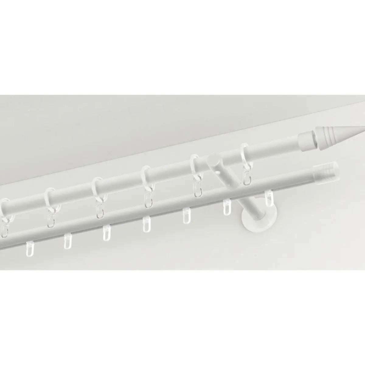 Best Gardinia Gardinenstange Chicago mit Innenlauf Durchmesser 16 mm 160 cm weiß